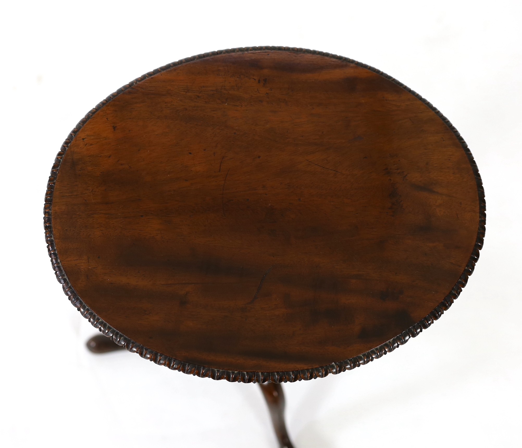 A George III style mahogany torchere